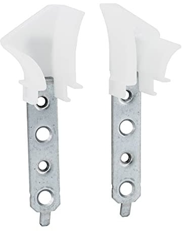 Nobily Rolladen Einlauftrichter für Führungsschienen, Rollladenführungsschienen, Trichter mit Lasche zum schrauben/nieten, 4-Loch Kunststoff, Mini und Maxi Größe