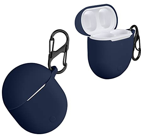 kwmobile Case Compatible with Xiaomi Redmi Airdots 3 Pro/Buds 3 Pro Case - Silicone Cover Holder for Earbuds - Dark Blue