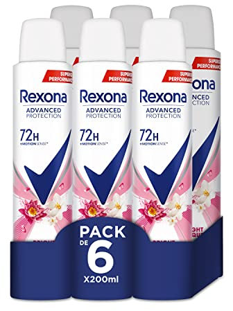 Rexona Advance Protection Bright Bouquet 72 h Deosol für Damen, 200 ml, 6 Stück