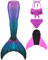 SPEEDEVE Mädchen Meerjungfrauenschwanz Meerjungfrau Flosse Bikini Set,Gb15,120