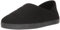 TOMS Herren Ezra Hausschuh, Schwarzes Filz-Fleece, 42 EU