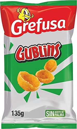 Grefusa - Snack Gublins sabor barbacoa, caja de 25 unidades de 135g