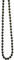 Premium Rollo, Zugkette, Messing antik mit Perlen – durchgehende Schlaufe (100 cm Länge, antikes Messing)