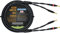 WORLDS BEST CABLES 3 Foot - Canare 4S11 – Audiophile Grade - HiFi Star-Quad Single Speaker Cable for Center Channel with Eminence Gold Banana Connectors