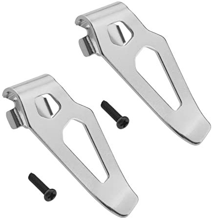 EMSea 2PCS Belt Clip Hooks Compatible with Milwaukee M12 12V Impact Driver Hammer Drill Power Tools Replacement Parts with 2PCS Screws Metal