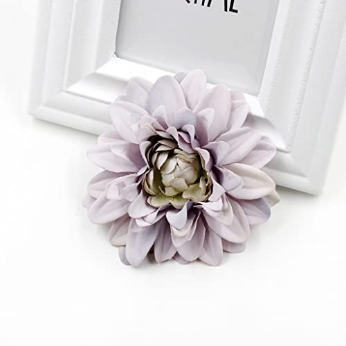 BONOOL Künstliche Blume Dahlie Chrysantheme Kopfschmuck Dekoration DIY Blumenhandwerk Fake Flower (Farbe: A, Größe: 10 Stück)