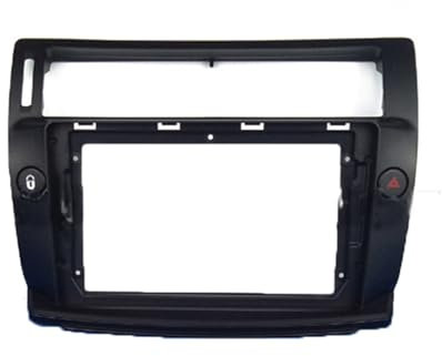 CBLDF 2 DIN 9 pulgadas Coche Radio Fascia Dashboard Frame Installation DVD GPS MP5 Android Multimedia Player Panel compatible con Citroen C4 2004-2009 (Color : Black)