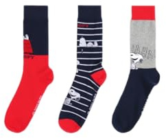 Peanuts 3er Pack, Socken, Herren, 39/44, mehrfarbig, Einheitsgröße