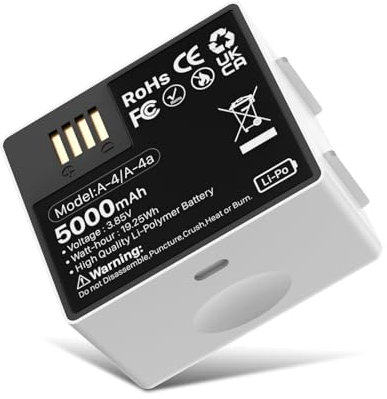 BOANV Wiederaufladbarer Akku für Arlo Pro 3,5000mah A-4A (VMA5400) verbesserter Li-Polymer-Akku Kompatibel mit der Arlo Pro 4, Arlo Ultra, Arlo Ultra 2, A-1, A-4A Sicherheitskamera(1PCS)