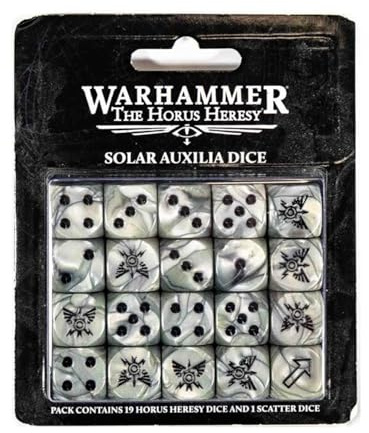 GAMES WORKSHOP Warhammer 30k - Solar Auxilia Dice Set, 99223005001
