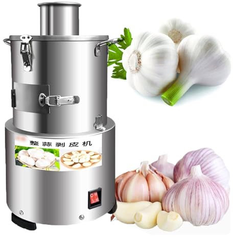 LMYYDES Garlic Peel Machine 20KG/H 200W Automatic Commercial Garlic Peeling Peeler Slicers Peel Stainless Steel Machine,48x24x24cm