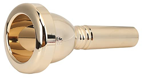 Embout de Trombone, Embout en Euphonium Plaqué 12,7 mm 5G pour Baryton, Embout à Tige pour Accessoires Instruments (Gold)