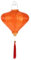 ORFOFE Laterne Asiatisches Dekor Dekoration Für Hochzeitsfeiern Hängeleuchte Für Den Außenbereich Kronleuchter Dekor Orientalisches Dekor Outdoor-dekor Retro-lampen Beflocktes Tuch Orange