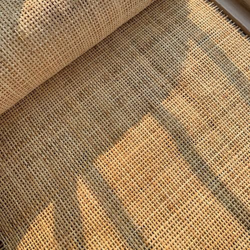 Rejilla Mimbre Natural 45 x 200cm, Ratan Rollo Mimbre, Mimbre Rollo, Rattan, rollo ratan, Ratan Natural por Metros, Rollo de Mimbre para Muebles, Silla ratan Aparador Cabecero Zapatero Armario ratan