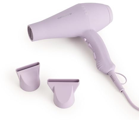 CREATE/HAIR STYLER/Secador de pelo lavanda/Motor AC, rápido, 2 cabezales incluidos, 3 temperaturas, función frío, 2 velocidades de aire, 2100W