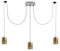 3 Heads Spider Light E27 Adjustable DIY Vintage Ceiling Spider Lamp Hanging Chandelier Light Modern Pendant Lighting for Dinning Living Room Bar White (Gold)