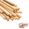 Baguette en bois naturel pour artisanat et bricolage, 30 pièces, longueur 20 cm, diamètre 10 mm, finition soignée, couleur bois