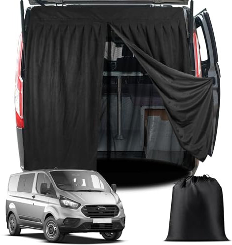 ZWPARTS Magnetischer Van Insektenschutz Maßgeschneidert für Ford Transit Custom H1 Low Roof Heckklappe, Zweischichtig Auto Insektennetz Moskitonetze für Heckklappe