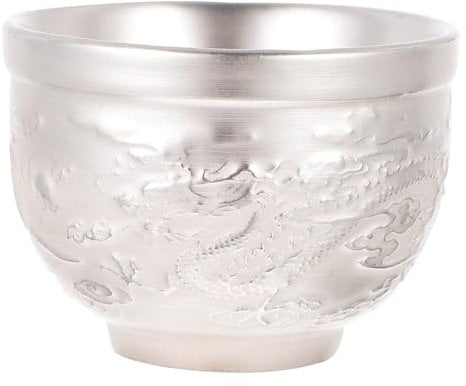 Alipis 3 Tasse Spender Maschine Tee-Ei Zinn Mate-Tee Matcha Kung-Fu-Teegeschirr Trinkbecher im chinesischen Stil traditionelles Teegeschirr Vergoldetes Silber Silver