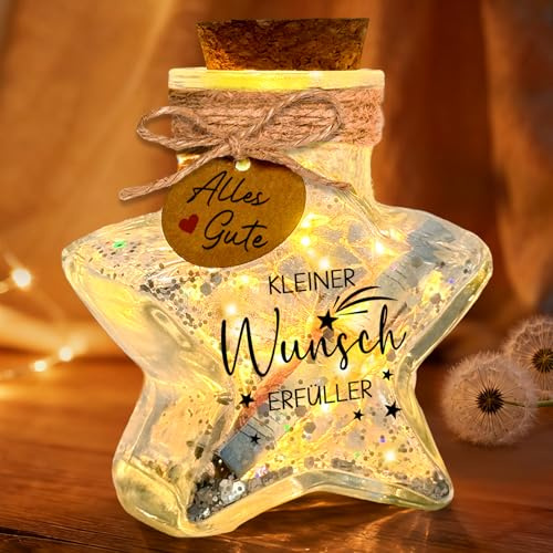 Wunscherfüller Geldgeschenke Geburtstag Geldgeschenk LED-Licht Stern | Sternform Geldgeschenke Verpackung Kommunion Geschenk Konfirmation Geschenke Hochzeit Geburtstagsgeschenk Stern Meteor