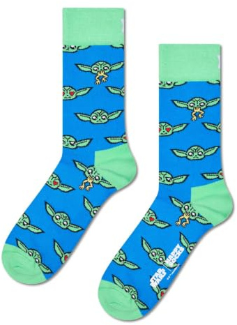 Happy Socks Star Wars Socken und Geschenkboxen mit Ahsoka, Grogu, Mandalorianer, Darth Vader, Yoda und mehr, 36-40 & 41-46