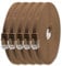 1aTTack.de 5m - Braun - 5 Stück - Cat.6 Flaches Netzwerkkabel Cat6 Flachkabel Ultra Flach Cat.6 Patchkabel 1000 Mbit/s Gigabit LAN (RJ45) Flach Slim Micro