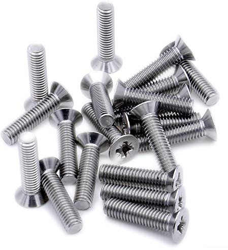 Lot de 20 vis à métaux Pozi à tête fraisée M3 (3 mm x 50 mm) – Acier inoxydable (A2)