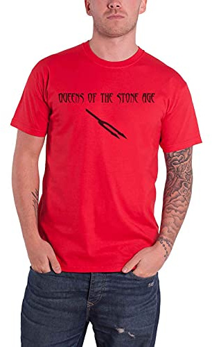 Queens of The Stone Age Deaf Songs T-Shirt red L