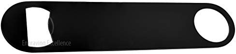 Bottle Openers, Personalised Bar Blades, Black,Silver or Wooden Effect (Black)