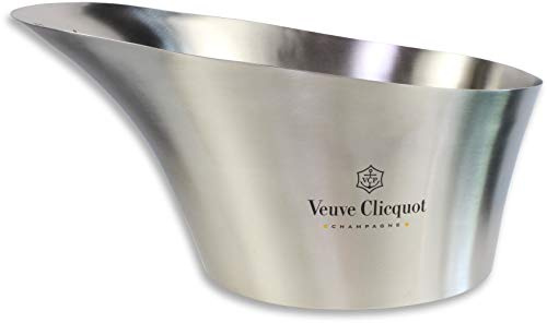 Veuve Clicquot Edelstahl Kühler Champagner Flaschenkühler Eiseimer Prestige Vasque (gebürstet)