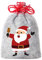 Nikolaus Säckchen 3er Pack in 12 x 20 cm – einzeln oder als Set - mit niedlichem Aufdruck für Kinder