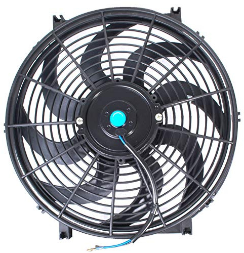 Cooling Fan, Electric Fan Mounting Kit Riloer 12 And Universal Radiator Cooling Fitting 12V 80W Push-Pull