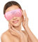 ASAB Cooling Eye Mask Gel Eye Mask with Soft Plush Double Sided Eye Mask for Puffy Eyes Reduces Headache Migraine Sinus Pain Reusable Cold Eye Mask for Hot Cold Use Ice Eye Mask for Dry Eyes (Pink)