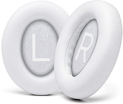 WC Wicked Cushions Upgraded Replacement Ear Pads for Bose 700 Noise Cancelling Headphones (NC700) - Softer PU Leather, Luxurious Memory Foam, Added Thickness, Extra Durable Ear Cushions | (White)
