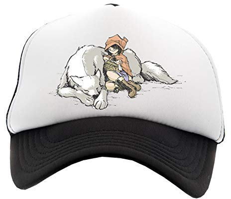 Hopestly Wolf Und Mädchen Im Das Wald Kappe Baseball Unisex Kinder des Jungen Mädchens Einstellbar Cap Unisex Boy's Girl's