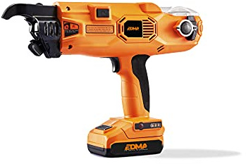 EDMA - Edmatyer Xl - 40 mm Drahtbinder für Armierungseisen - Automatische Bindemaschine - Drahtbindegerät mit Drahtspule - 367755 - mit Zubehör und Batterien