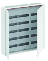 ABB 2CPX052191R9999 Sekundärschrank CA35V, Stahl, Aufputzmontage, mit Tür, IP44, Weiß, 16 x 80 x 80 cm