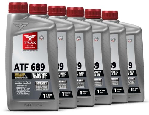 TRIAX ATF 689 Vollsynthetisch – Für ZF 6HP 8HP 9HP Automatikgetriebe – Kompatibel mit Jeep Chrysler Dodge RAM Audi BMW Land Rover Mercedes Benz Porsche und Mehr (6x1 quart/5.68 l)
