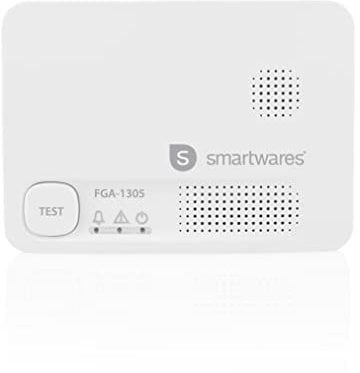 Smartwares Kohlenmonoxidmelder - 10-Jahres-Sensor - mit Testknopf - LED-Anzeigen - FGA-13051