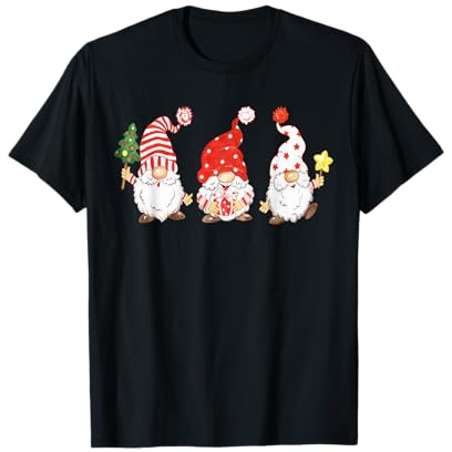 Weihnachtspullover Damen Sweater Weihnachten Gnome Wichtel T-Shirt