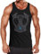 Neverless® Herren Tank-Top Odin Thor Hammer Valknut Wotanknoten Runen Nordmänner Mythologie Muscle Shirt schwarz XL
