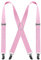 Bretelle da uomo con 4 clip a forma di X, bretelle elastiche regolabili per pantaloni da uomo, bretelle da uomo, rosa, Taglia unica