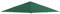 Outsunny Tetto di Ricambio 3x3m, Telo Sostitutivo per Gazebo da Giardino in Poliestere con Foro di Ventilazione, Verde