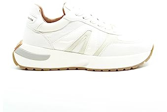 ALEXANDER SMITH Damen-Sneaker Hyde S2D aus weißem Leder, Größe 37, Weiß, 37 EU