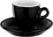 MY Obsession Espresso Mug for Mocha and Espresso 2oz - Extra Thick Walled Black/White Italian Design Porcelain Gift Boxed