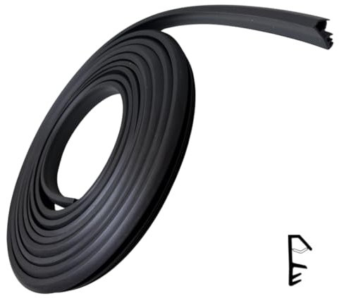 Joint à feuillure de qualité supérieure pour fenêtres et portes en bois - 5 m - Couleur : noir