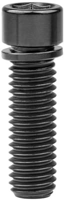 Boulon En Titane M7/M8X20, Vis Hexagonale De 25Mm Avec Rondelle, Noir, M7,25mm