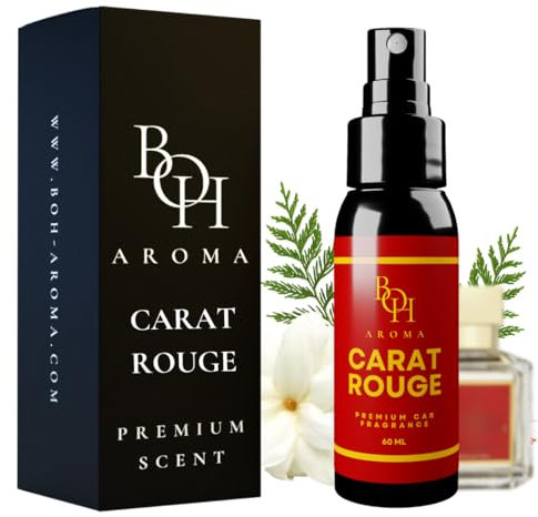 CARAT ROUGE Auto Duft - Auto Parfüm und auto lufterfrischer Innenraum, neutralisiert Gerüche im Auto, Autoduft mit eigenem parfum, autozubehör innenraum 60ml