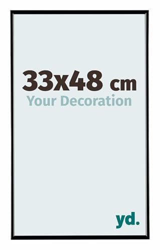 yd. Cornice 33x48 cm Nero Lucente - Cornice in Plastica Evry