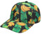 ZLYC Modische Baseballkappe für Damen, Blumendruck, Hawaii, verstellbar, Snapback, Banana Black